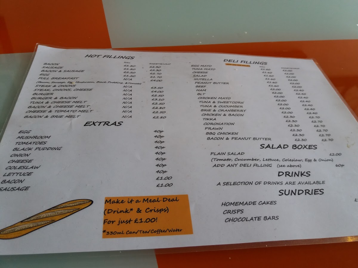 Baguette Stop Photo Menu 3