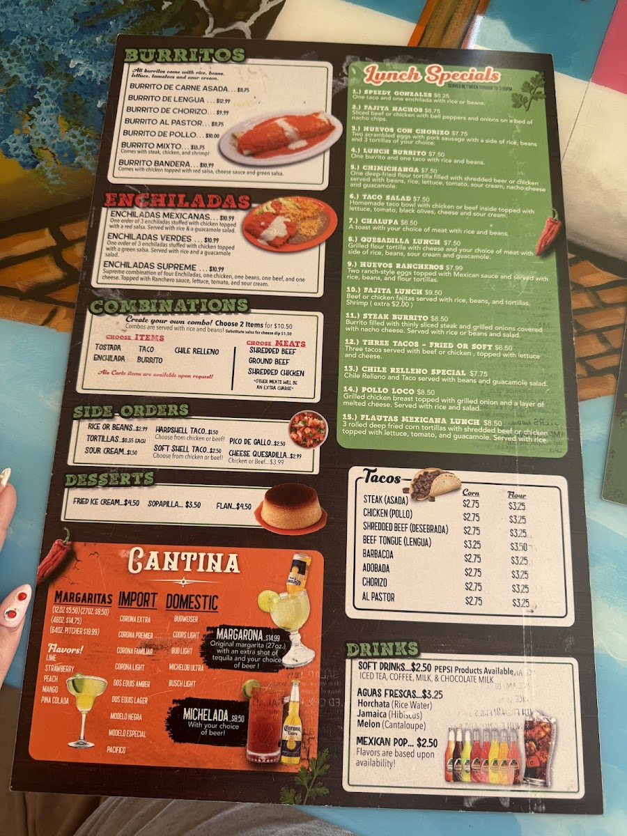 Casa Del Taco Photo Menu 2