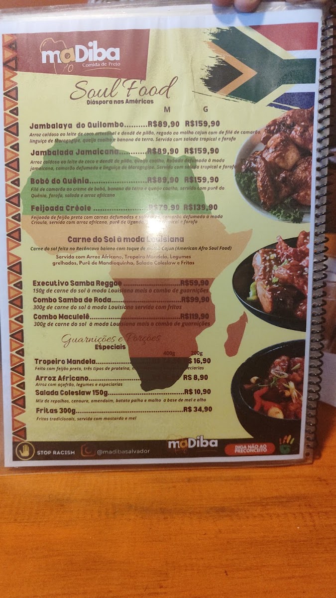 Restaurante Madiba - Comida de Preto Photo Menu 4