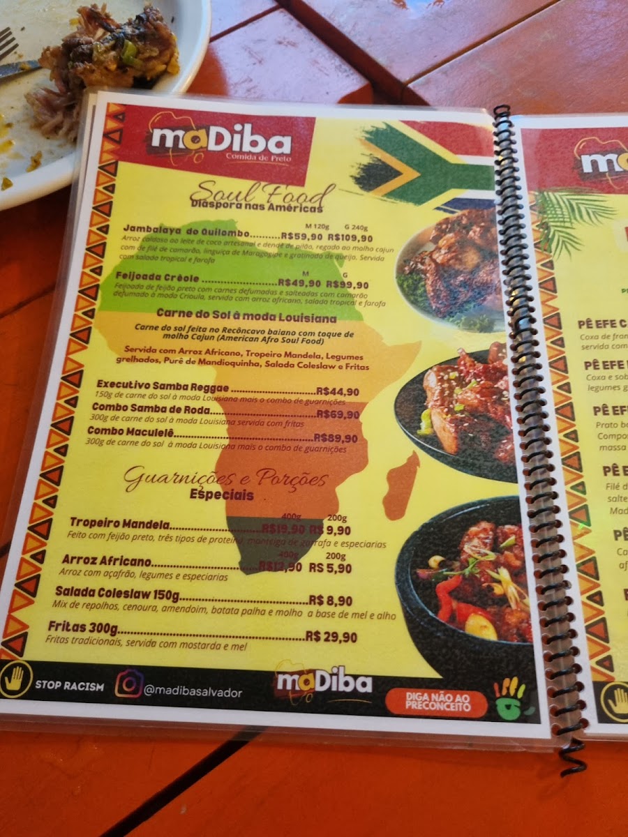 Restaurante Madiba - Comida de Preto Photo Menu 8