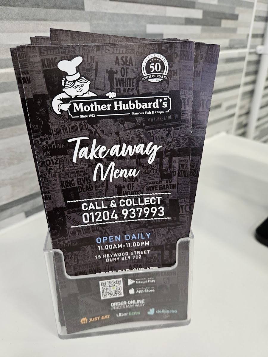 Mother Hubbard's Photo Menu 1