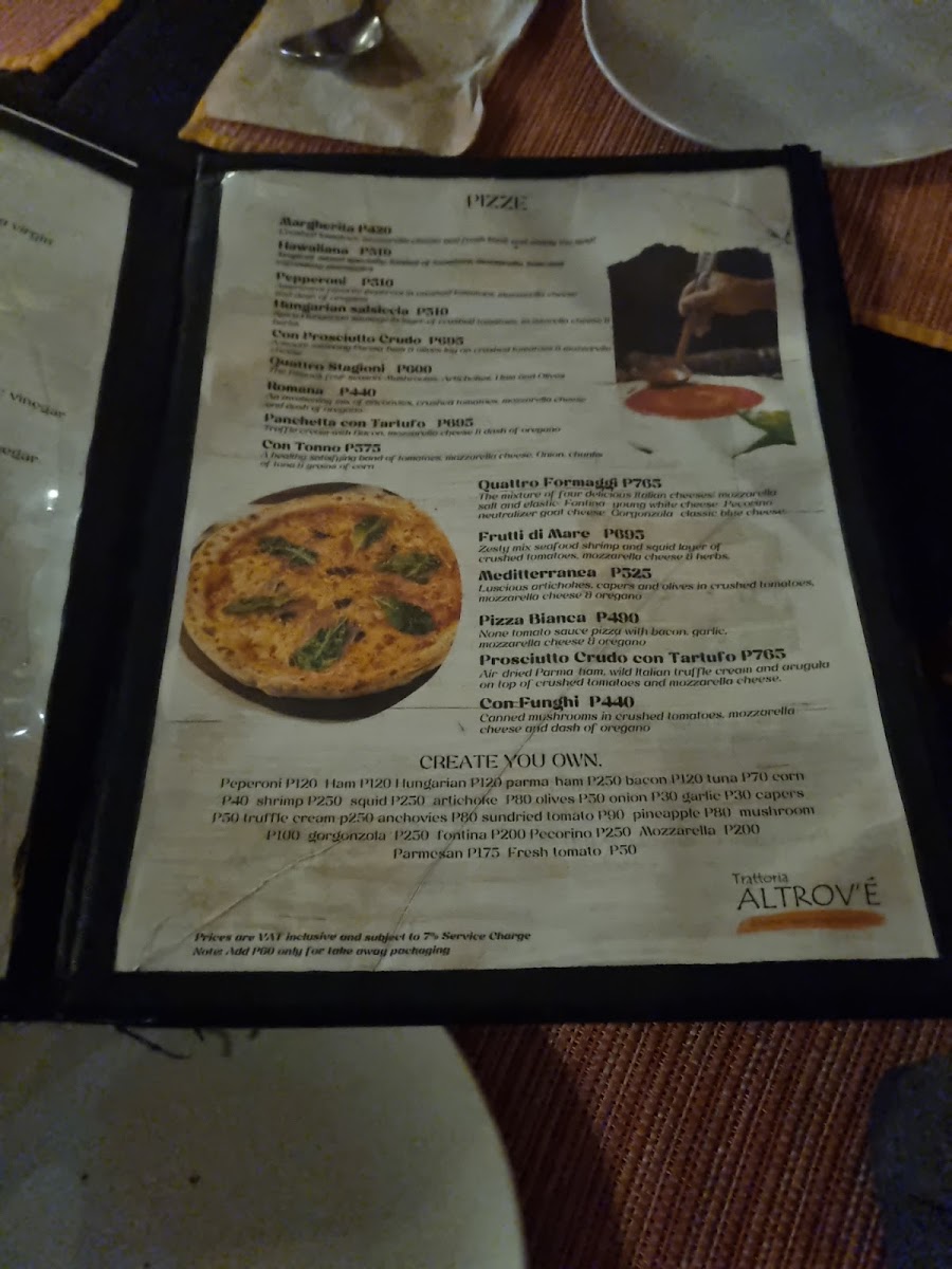 Trattoria Altrove Moalboal Photo Menu 10