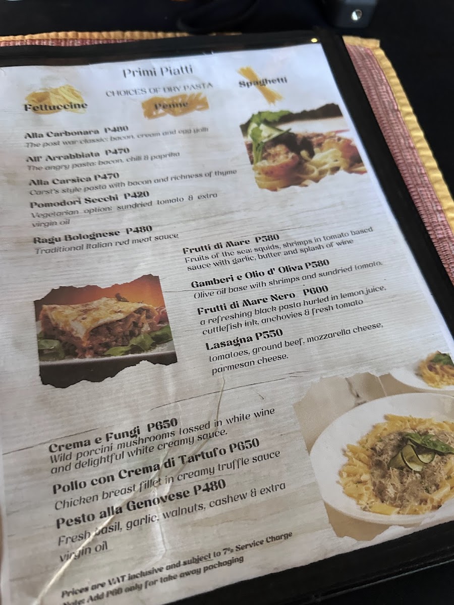 Trattoria Altrove Moalboal Photo Menu 2