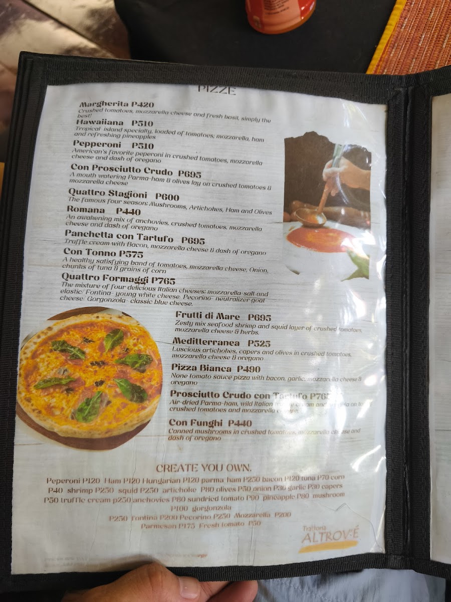 Trattoria Altrove Moalboal Photo Menu 3
