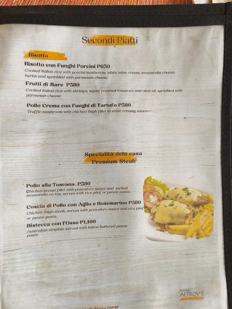 Trattoria Altrove Moalboal Photo Menu 9
