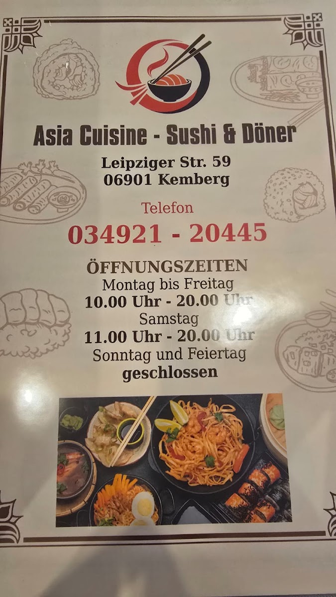 Asia Cuisine Sushi & Döner Photo Menu 4