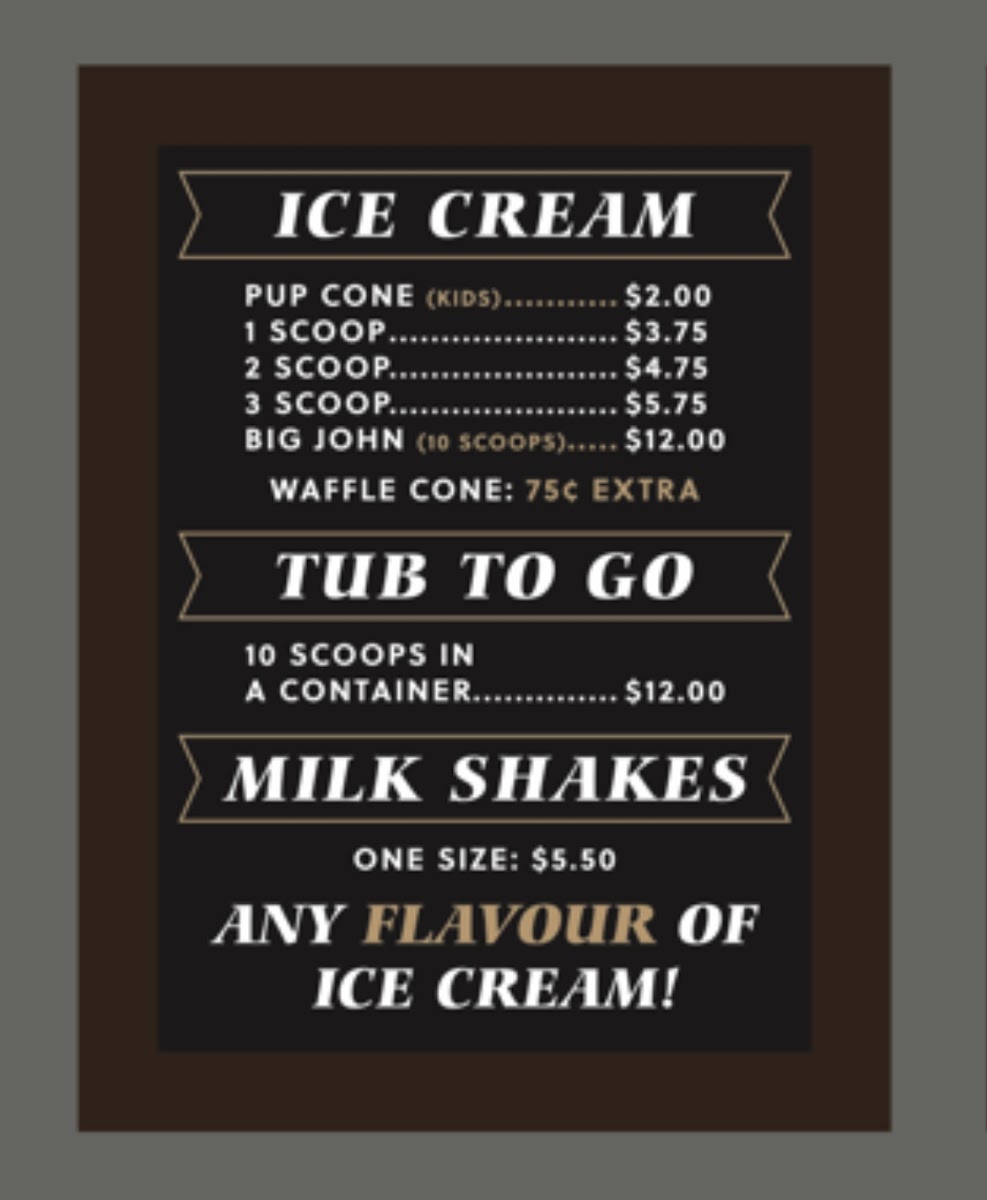 The Old Hound Photo Menu 3