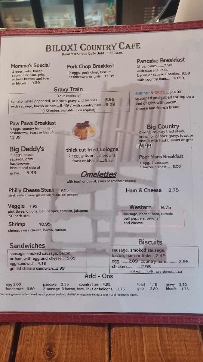 Biloxi Country Café Photo Menu 6