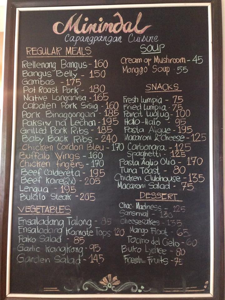 Minindal Cuisine Photo Menu 5
