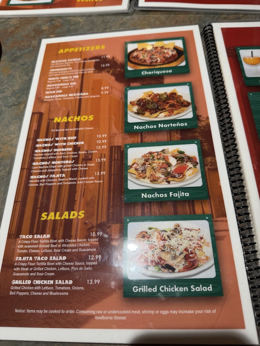 Pueblo Mexican Restaurant Photo Menu 1