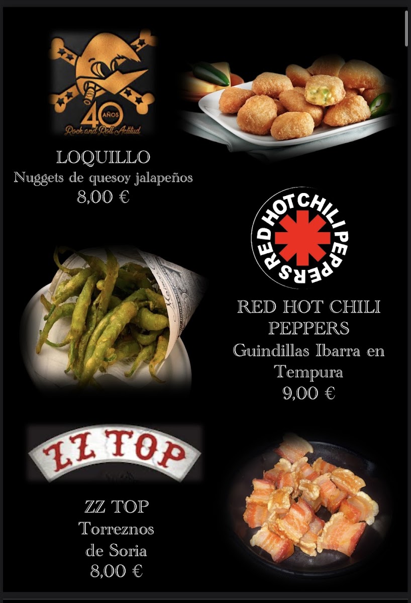 El Azogue Rock Photo Menu 5