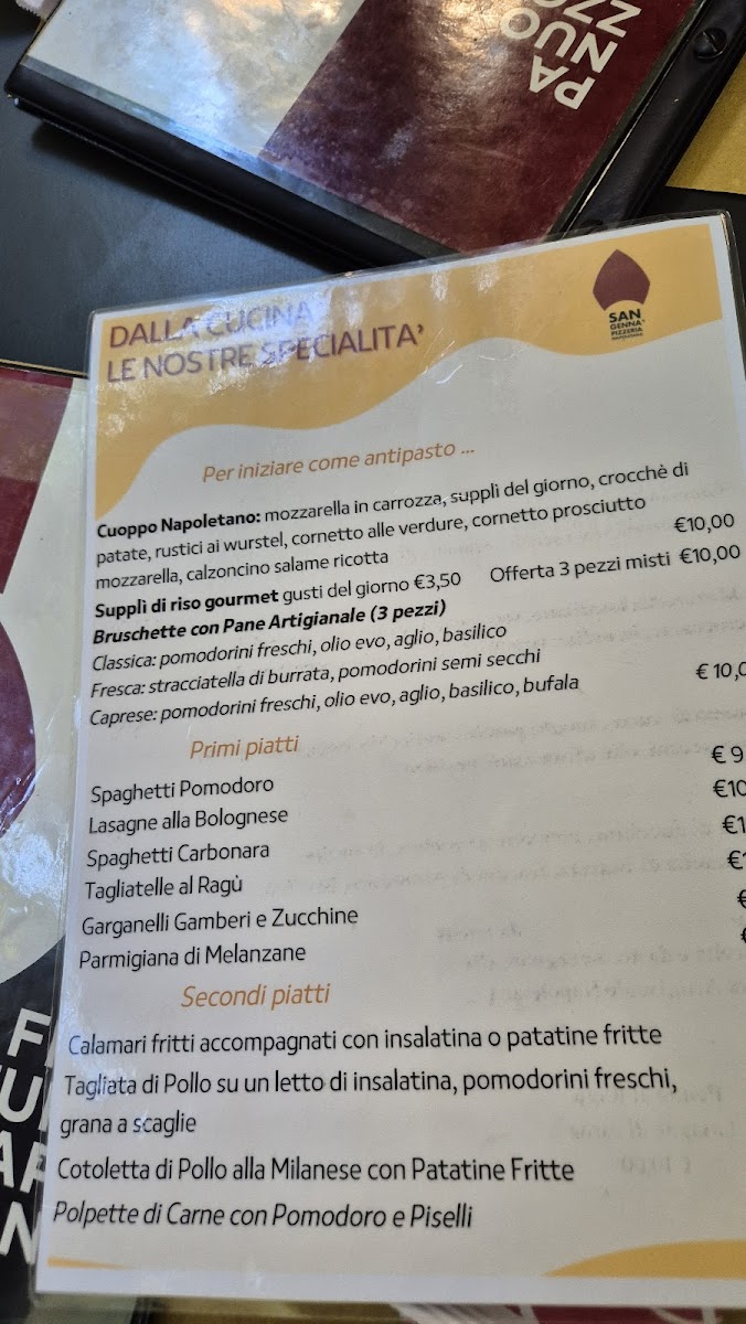 San Genna' Pizzeria Napoletana Photo Menu 10