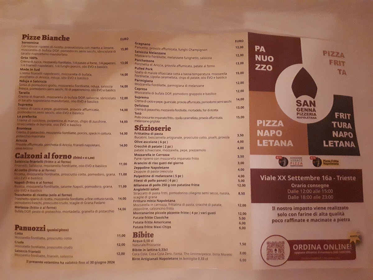 San Genna' Pizzeria Napoletana Photo Menu 9