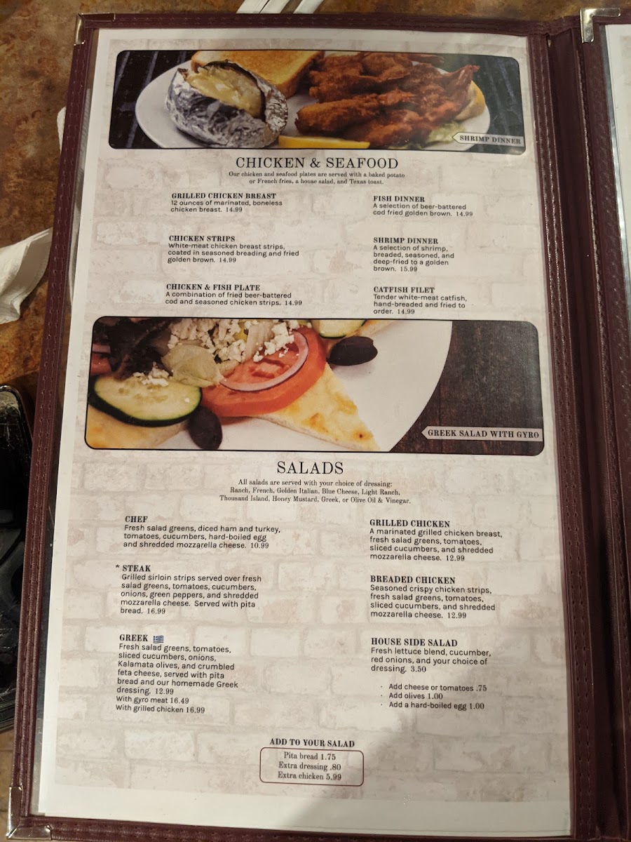 George & Nick's Pizza & Steakhouse Photo Menu 6