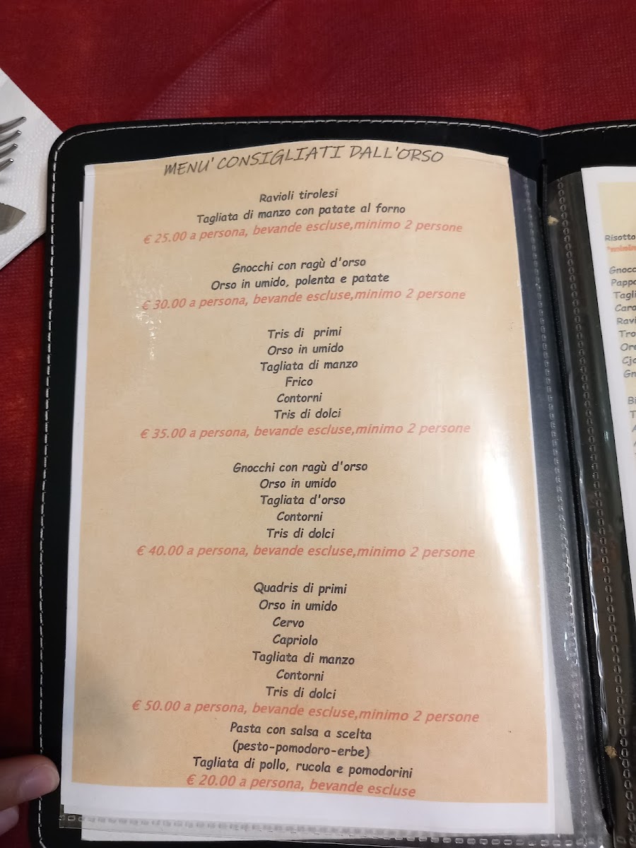 Locanda dall' orso / Restavracija pri Medvedu Photo Menu 7