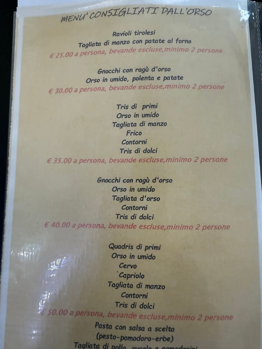 Locanda dall' orso / Restavracija pri Medvedu Photo Menu 8