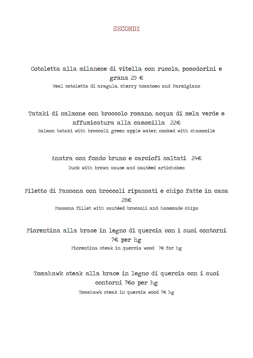 B Restaurant Photo Menu 2