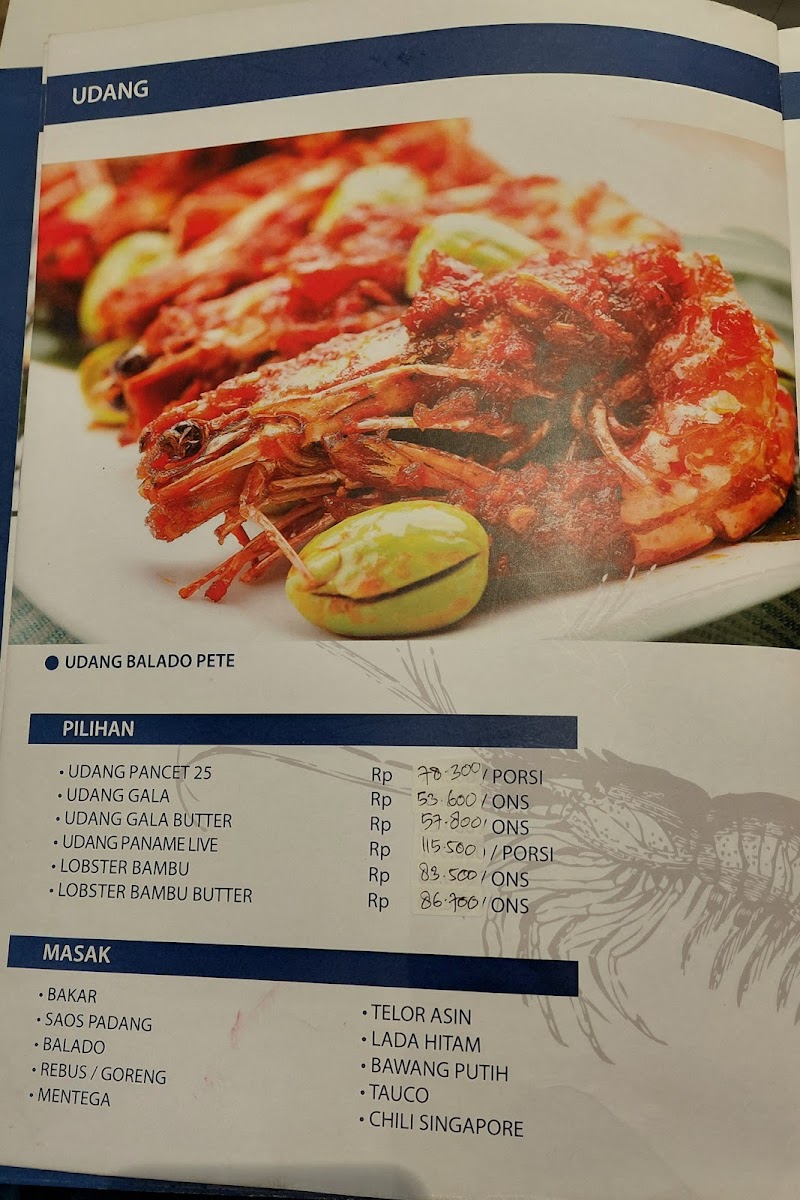 SEAFOOD PONDOK SEDAP MALAM JAKARTA SELATAN CIKAJANG Photo Menu 4