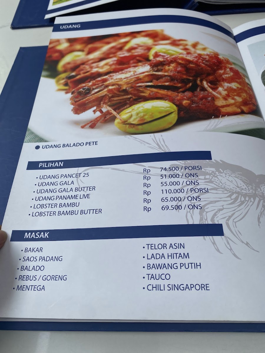 SEAFOOD PONDOK SEDAP MALAM JAKARTA SELATAN CIKAJANG Photo Menu 5