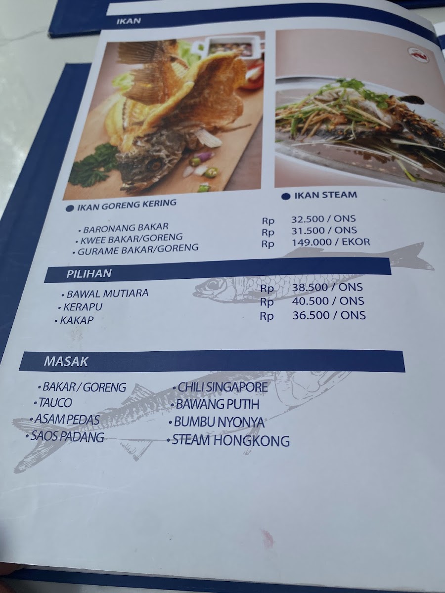 SEAFOOD PONDOK SEDAP MALAM JAKARTA SELATAN CIKAJANG Photo Menu 7