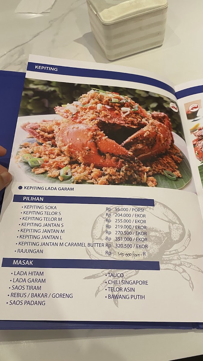 SEAFOOD PONDOK SEDAP MALAM JAKARTA SELATAN CIKAJANG Photo Menu 9