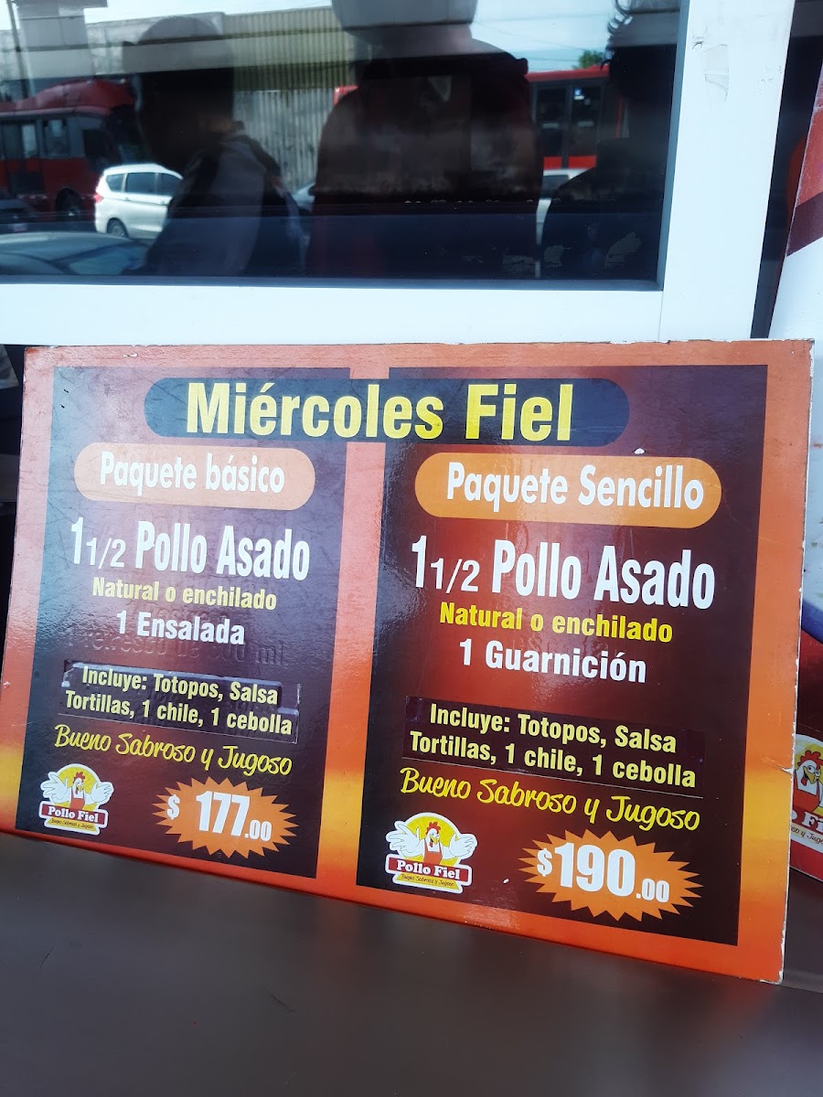 Pollo Fiel Photo Menu 2