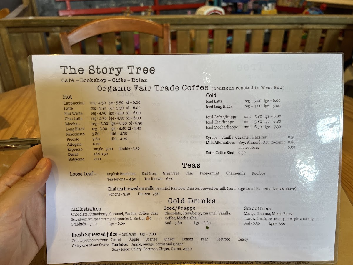 The Story Tree Photo Menu 5