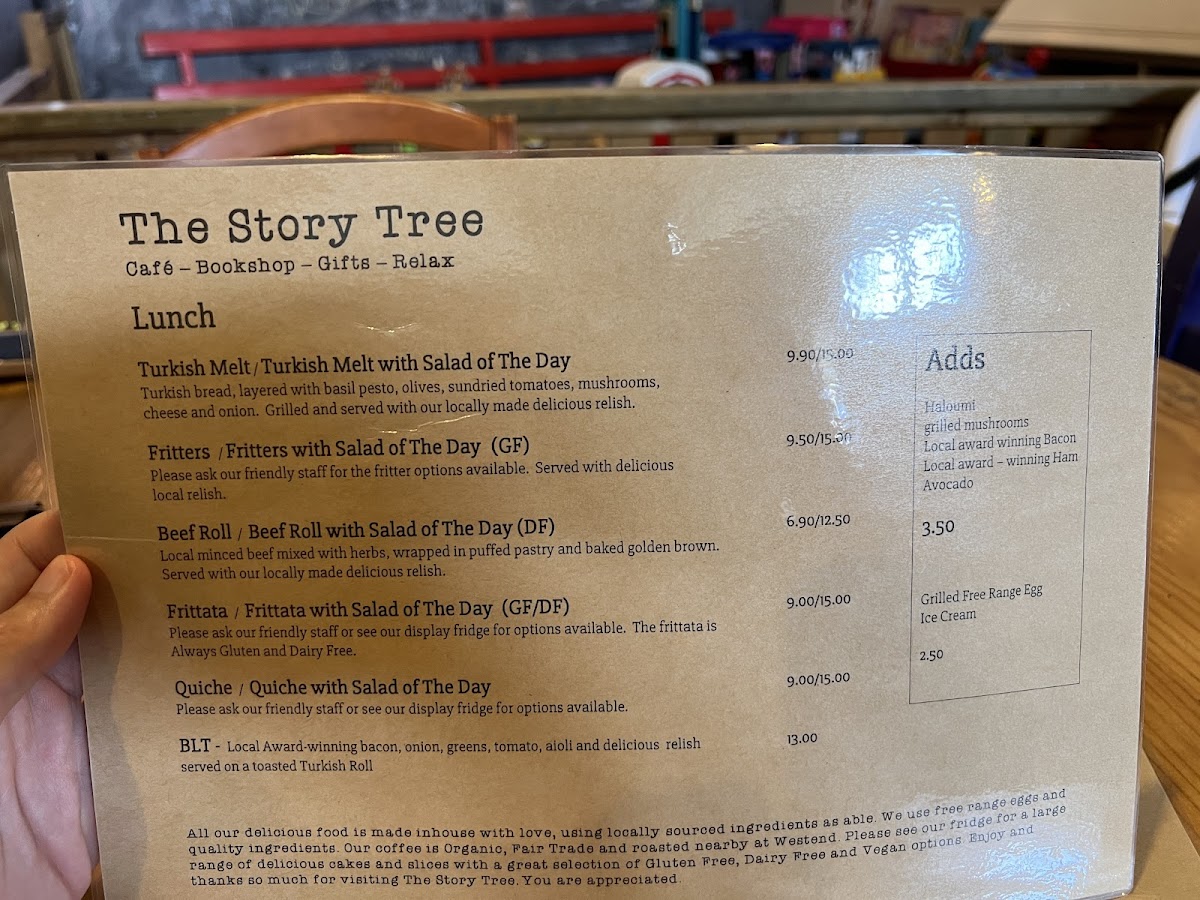 The Story Tree Photo Menu 7