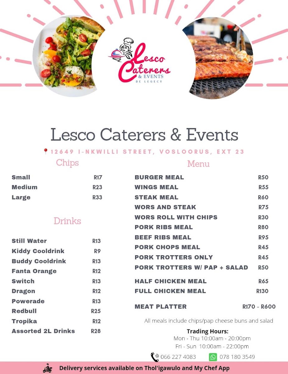 Lesco Caterers & Events Photo Menu 7