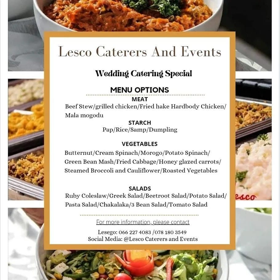 Lesco Caterers & Events Photo Menu 9
