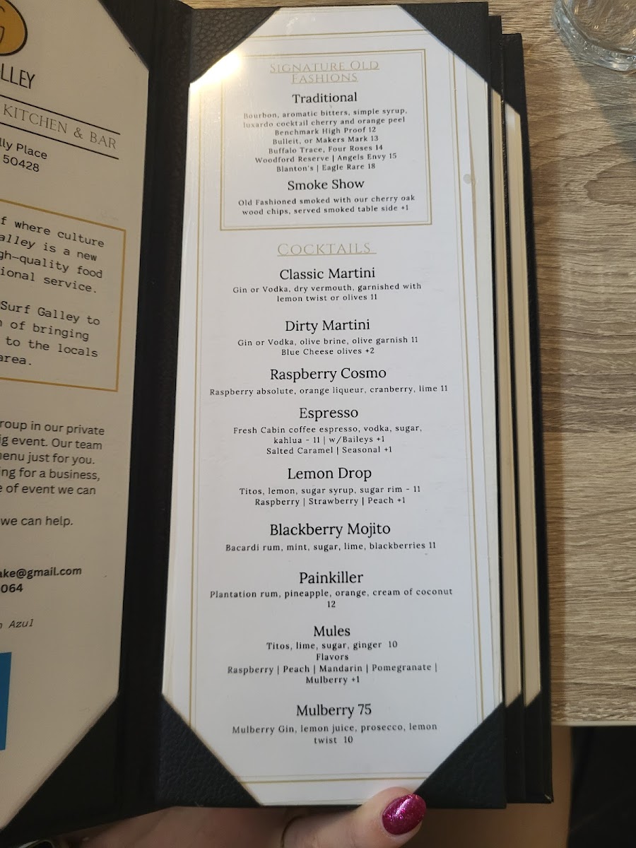 Surf Galley Photo Menu 7