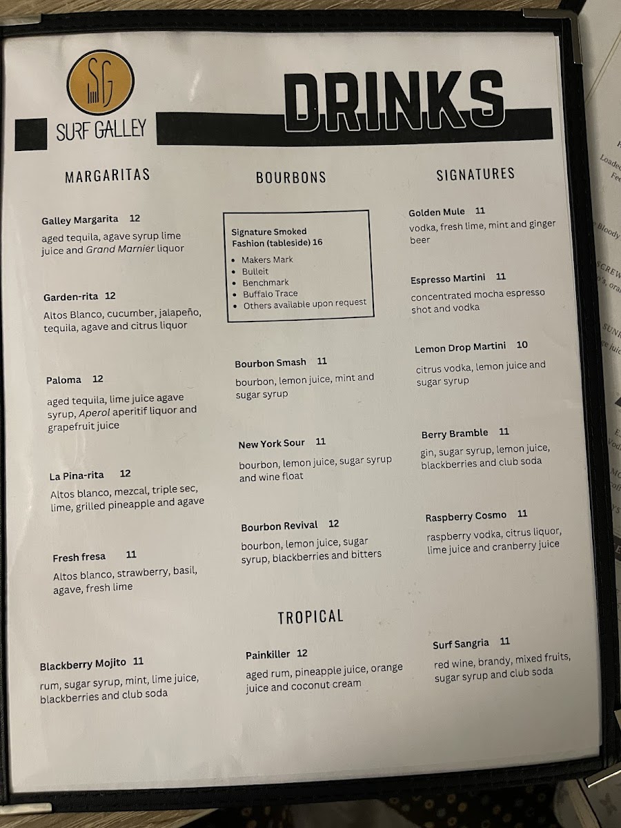 Surf Galley Photo Menu 8