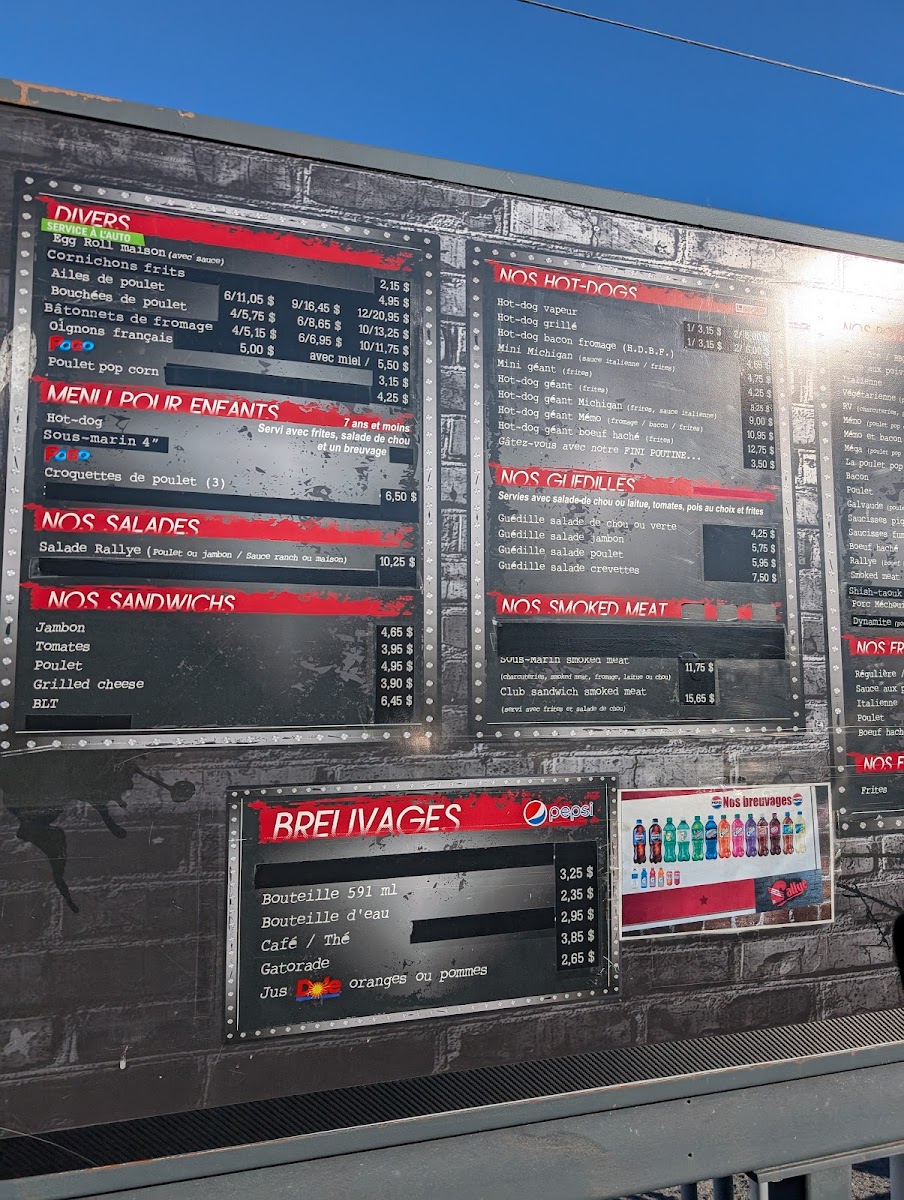 Cantine Le Rallye Photo Menu 3