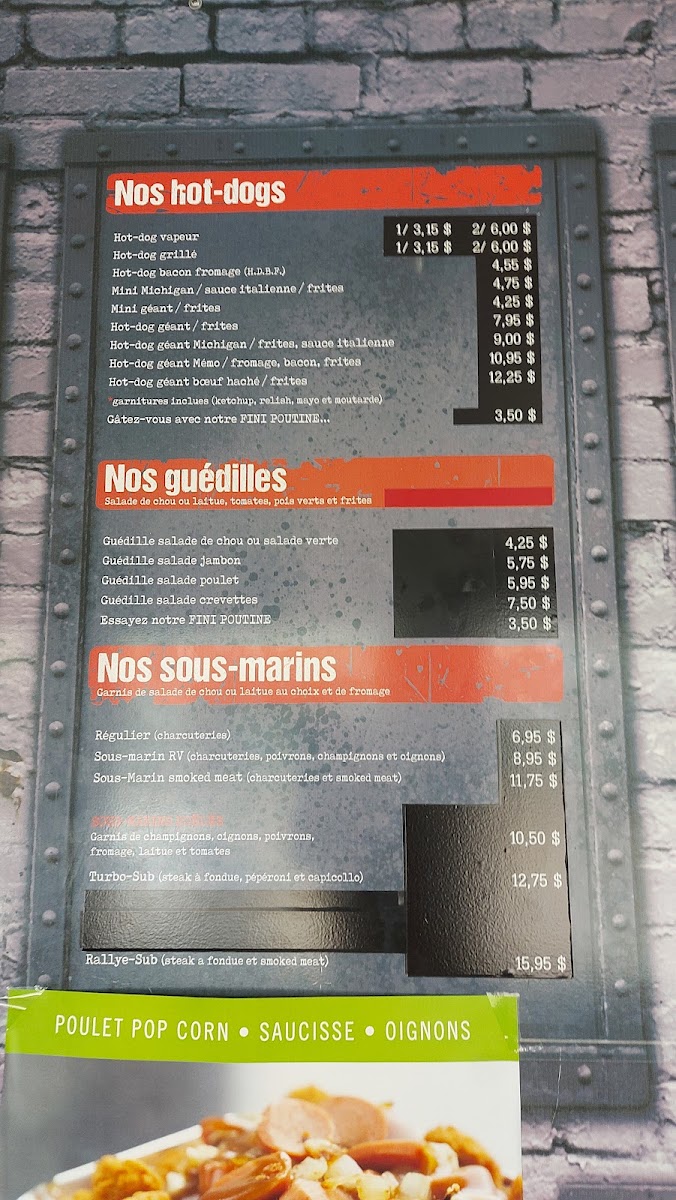 Cantine Le Rallye Photo Menu 4