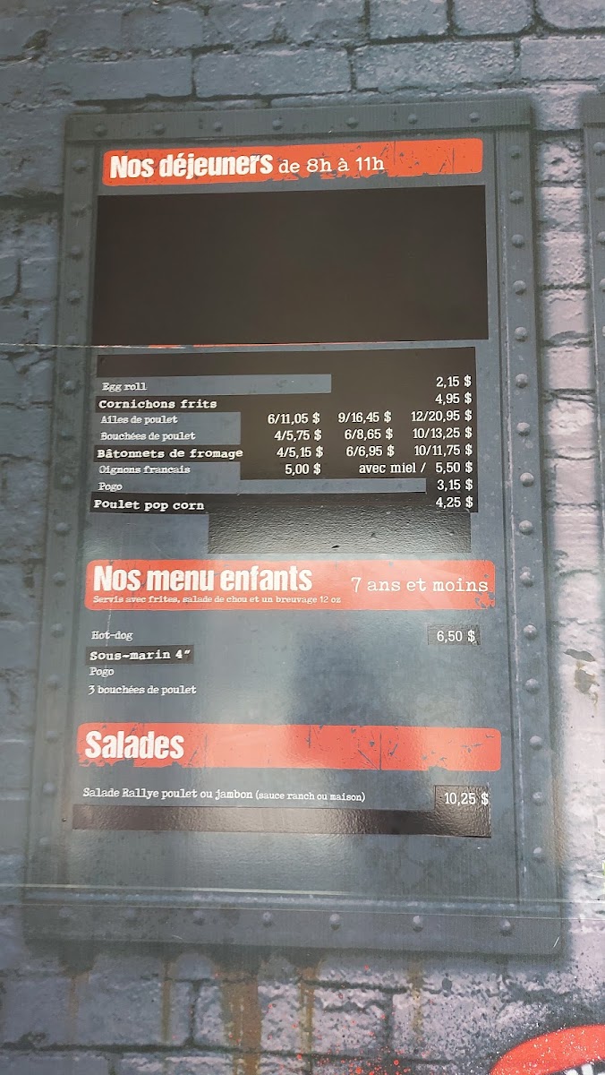 Cantine Le Rallye Photo Menu 8