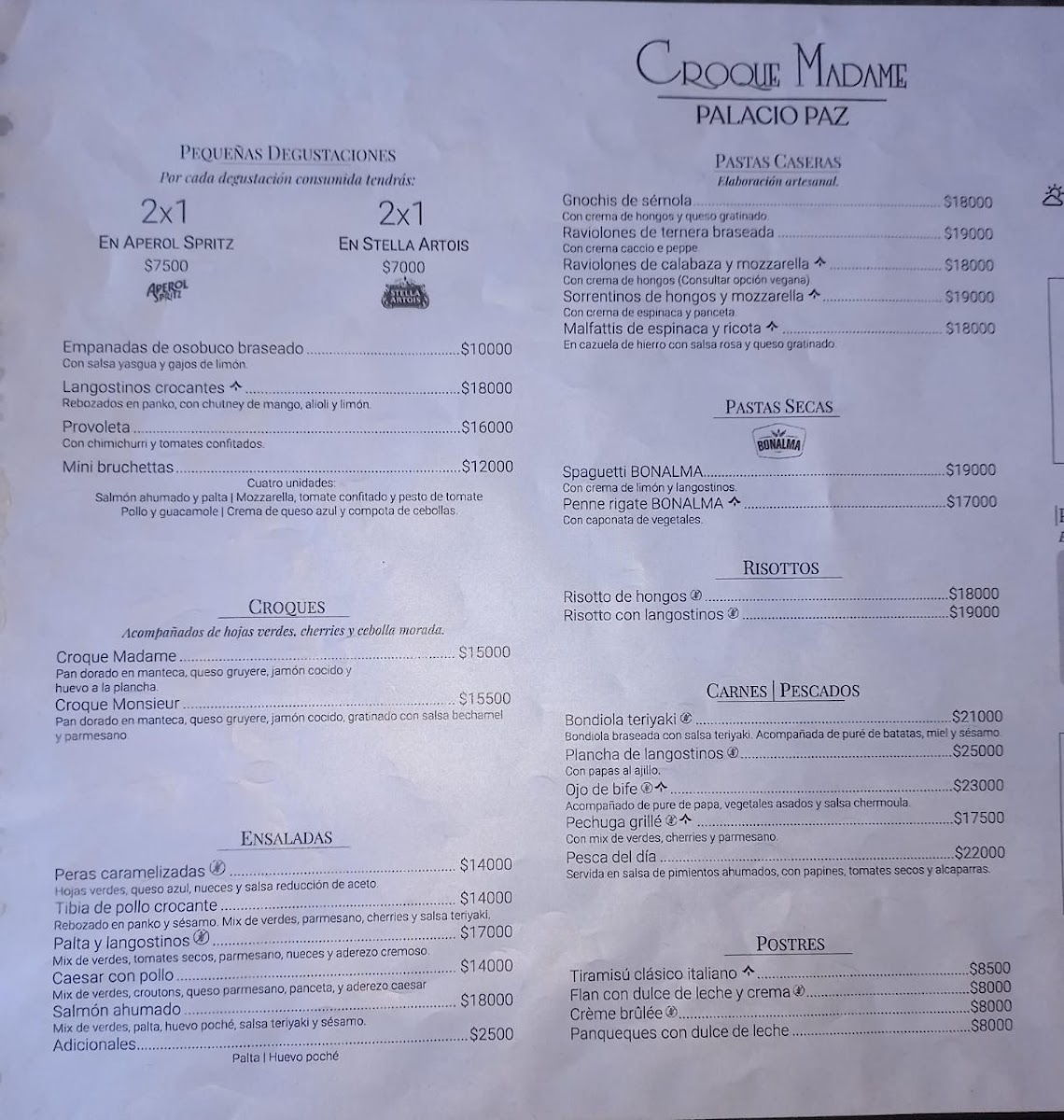 Croque Madame Photo Menu 1