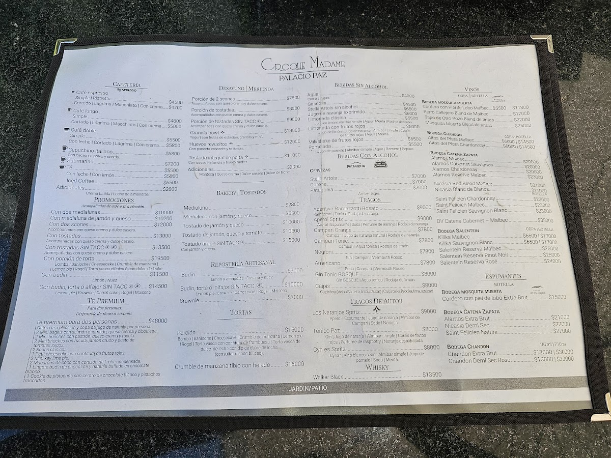 Croque Madame Photo Menu 2