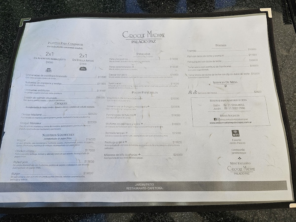 Croque Madame Photo Menu 3