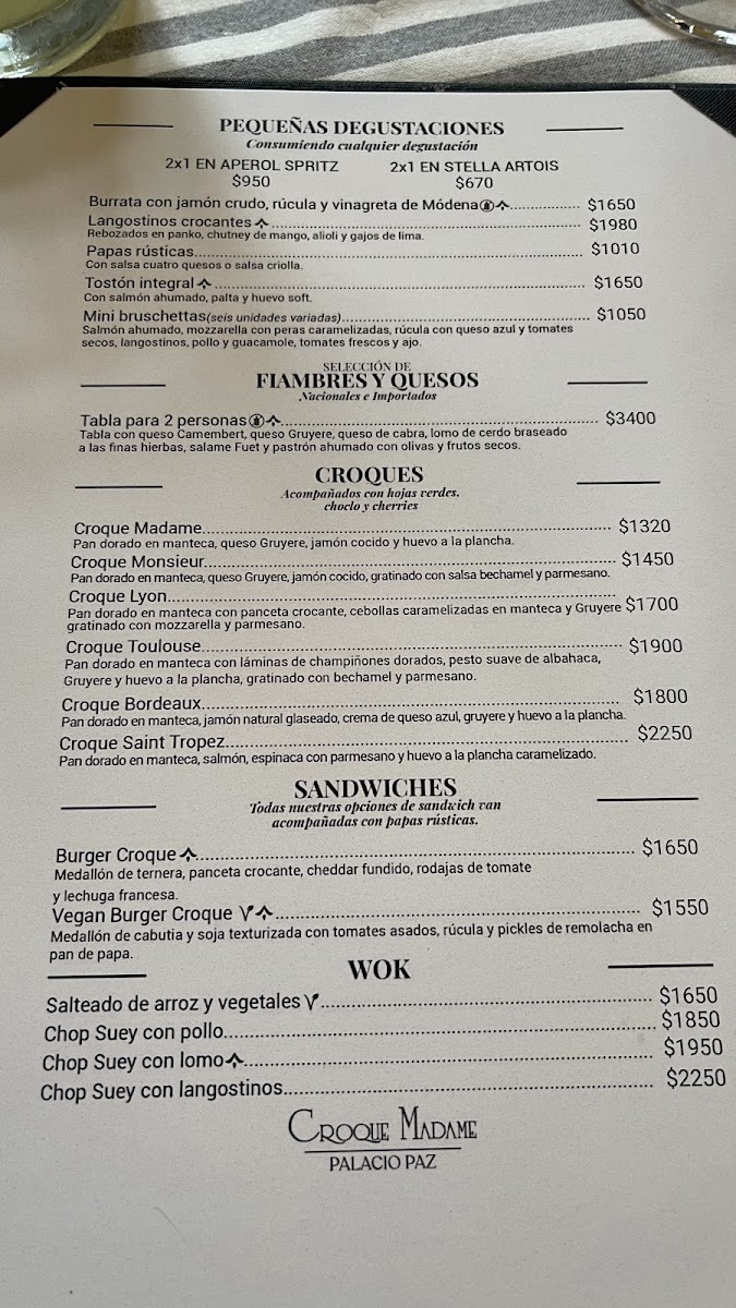 Croque Madame Photo Menu 8