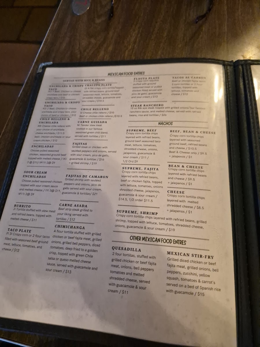 Cowboy's Restaurant Photo Menu 3