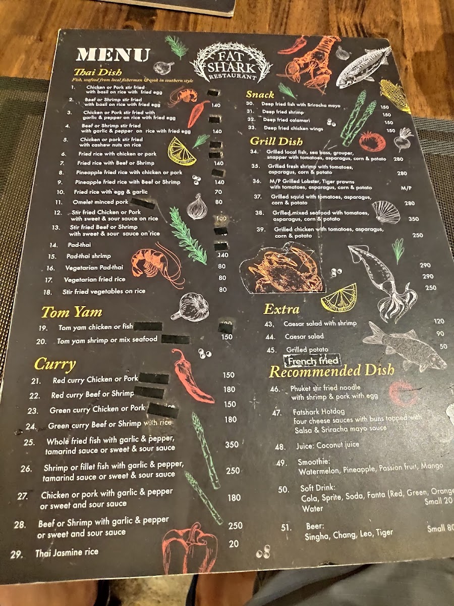 Fat shark restaurant Photo Menu 1