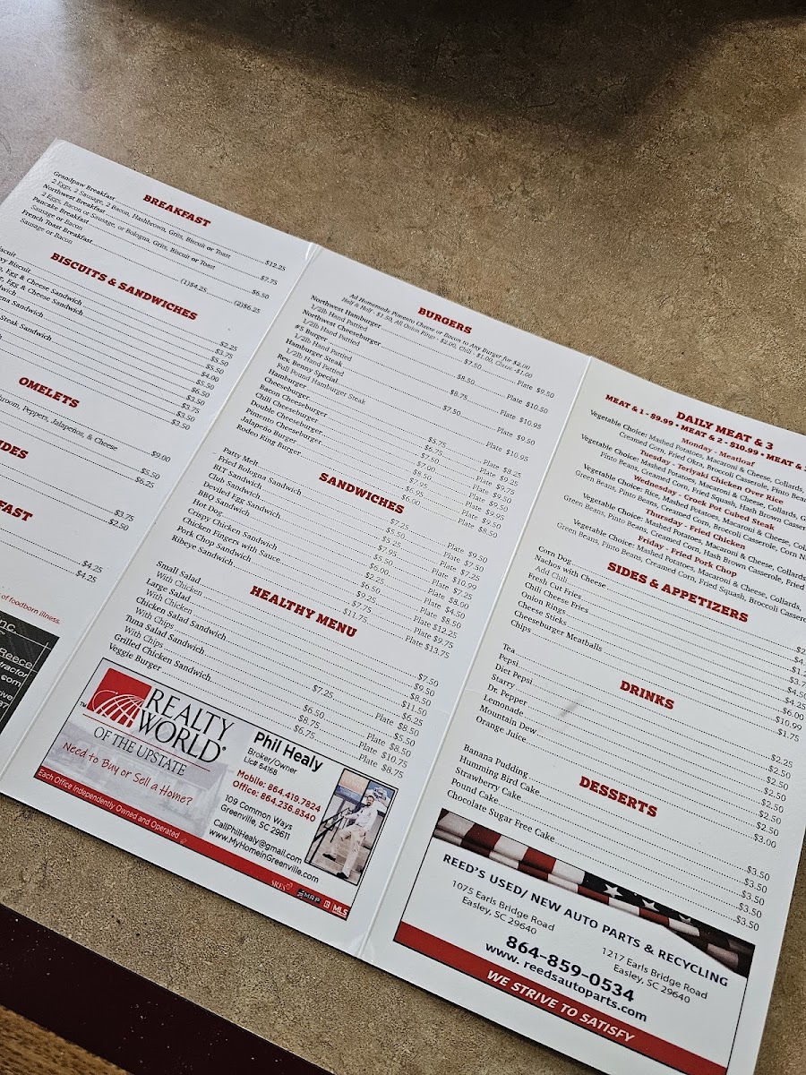 North West Grill Photo Menu 2