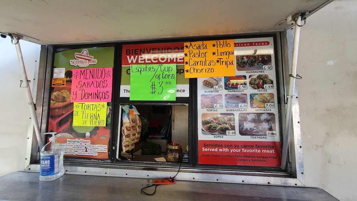 Taqueria el primo Photo Menu 1