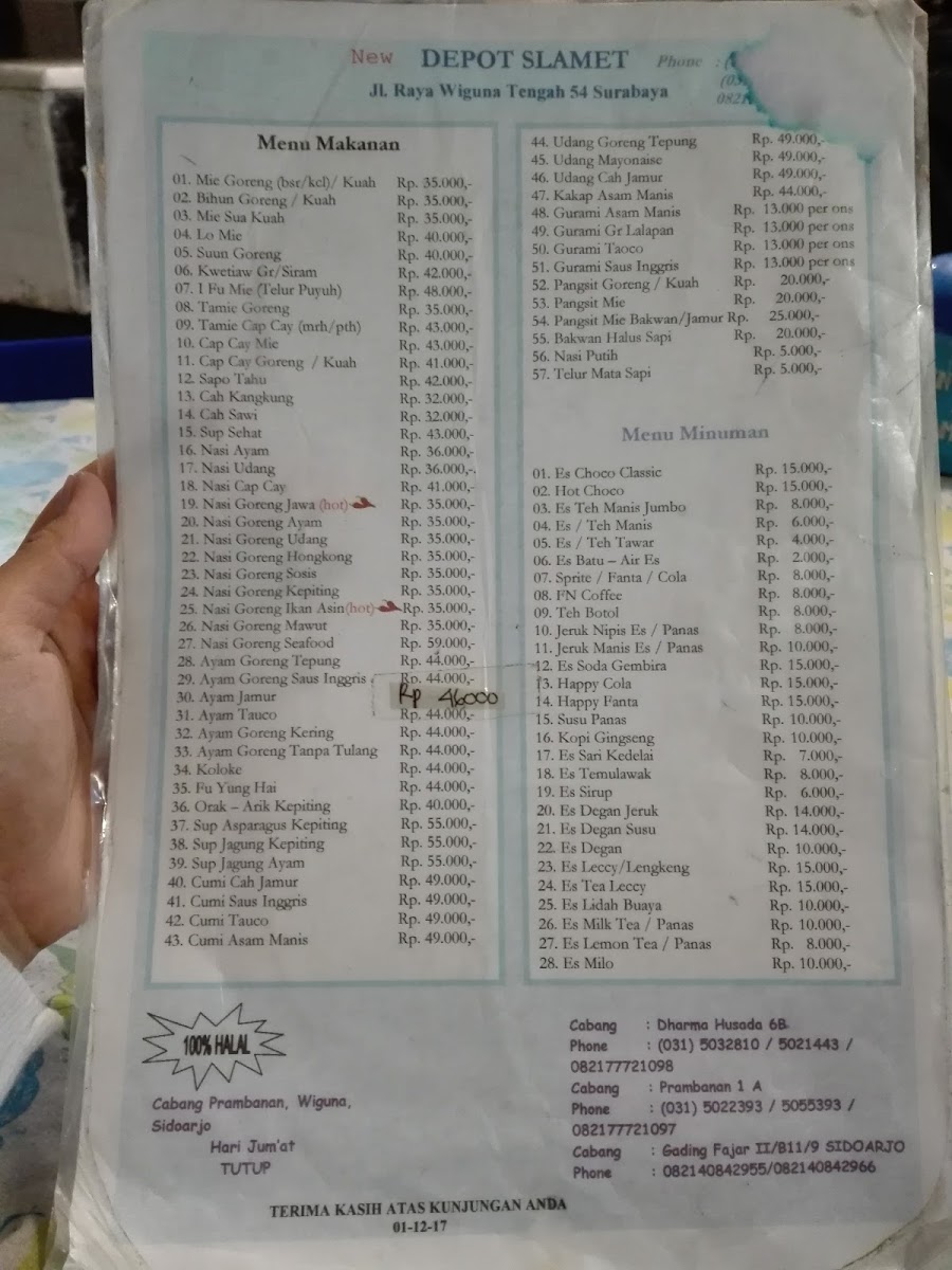 Depot Slamet Photo Menu 10