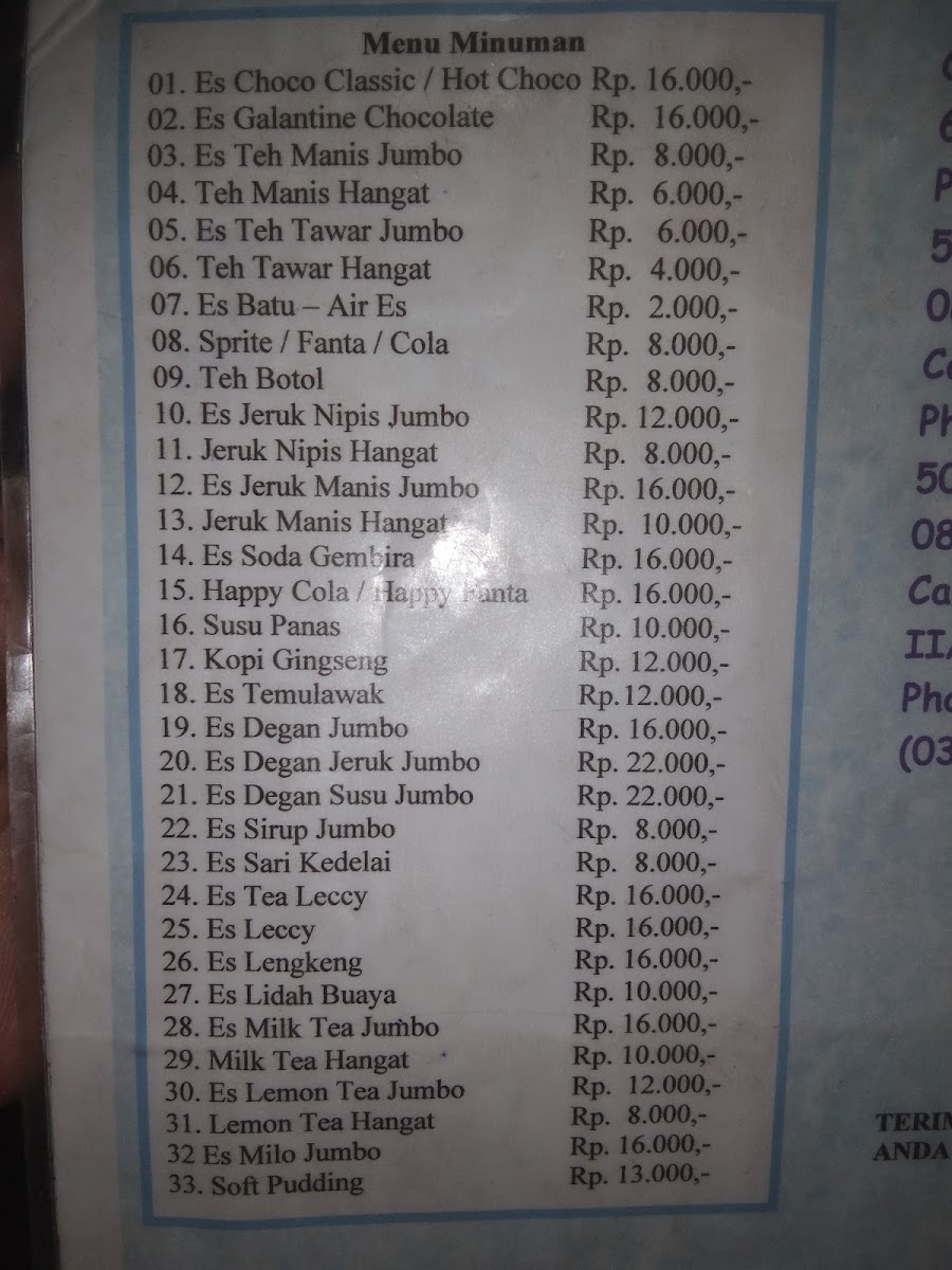 Depot Slamet Photo Menu 5