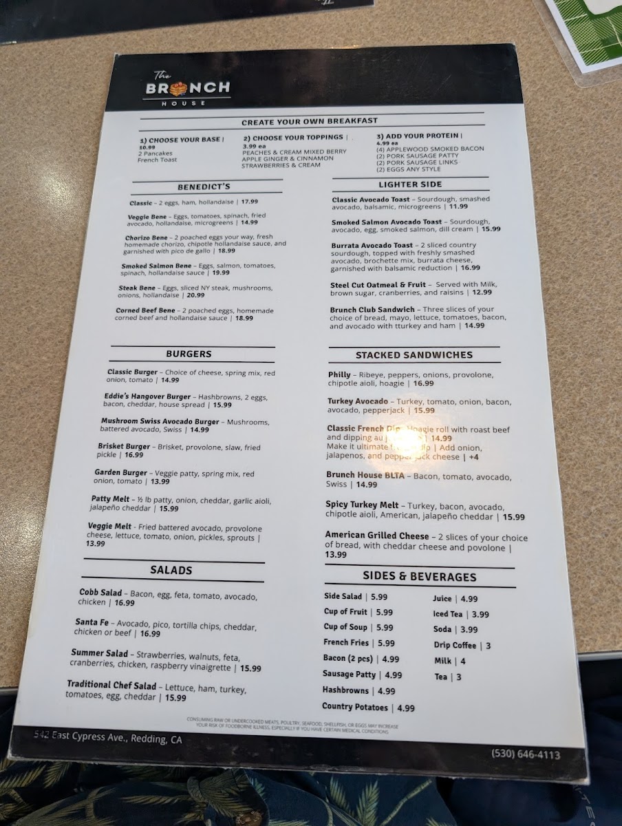 The Brunch House Photo Menu 7