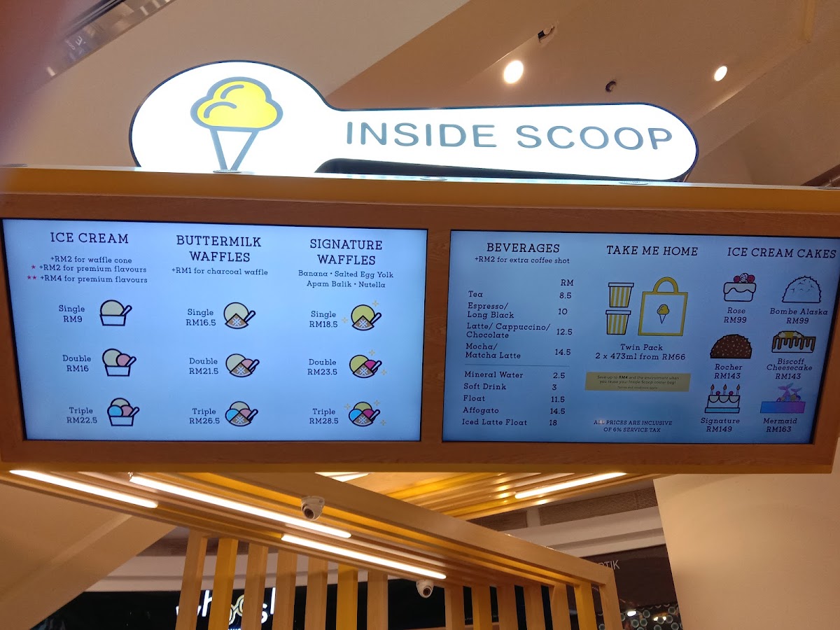 Inside Scoop Suria KLCC Photo Menu 4