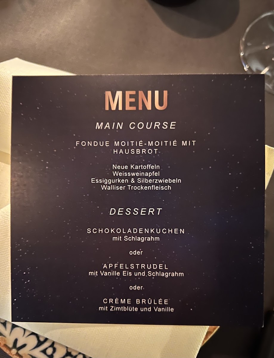 Restaurant Sonnenberg Photo Menu 1