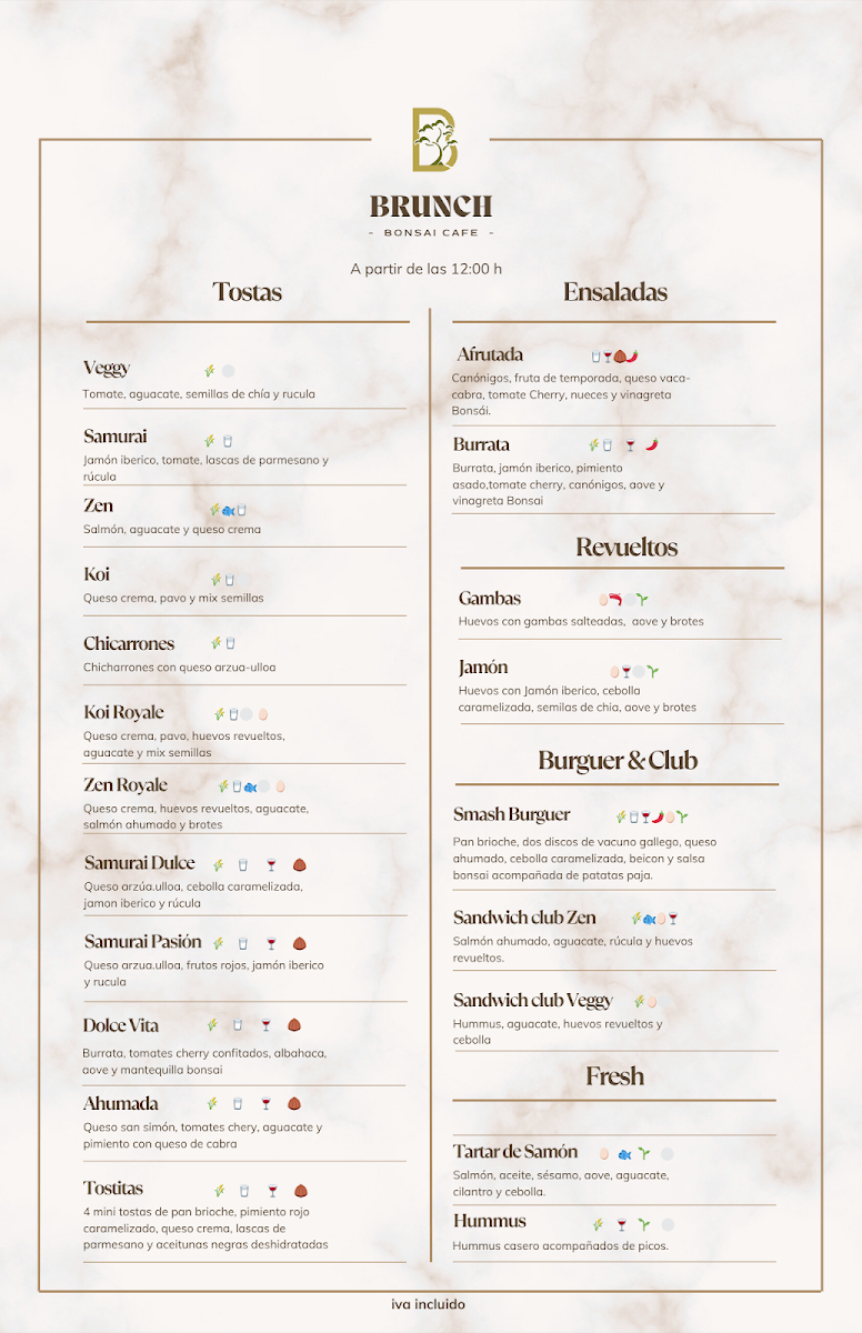 Bonsai Café Photo Menu 2