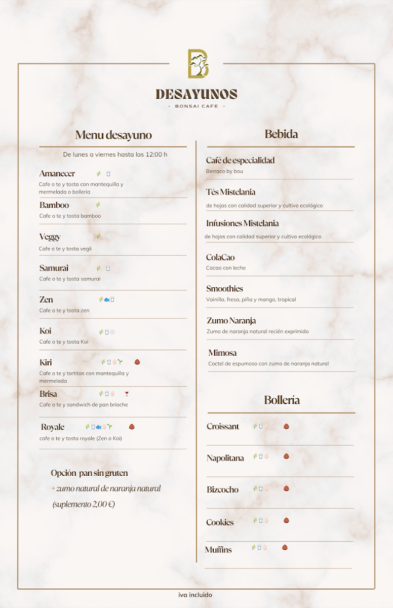 Bonsai Café Photo Menu 4